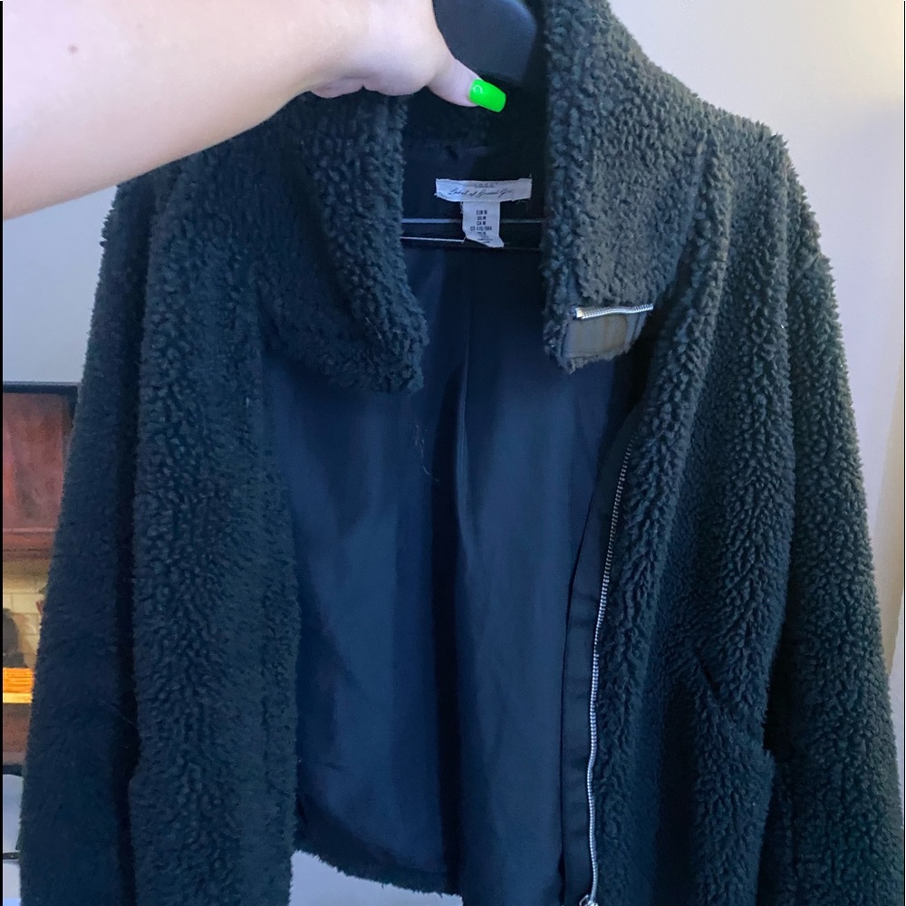 Navy Sherpa jacket